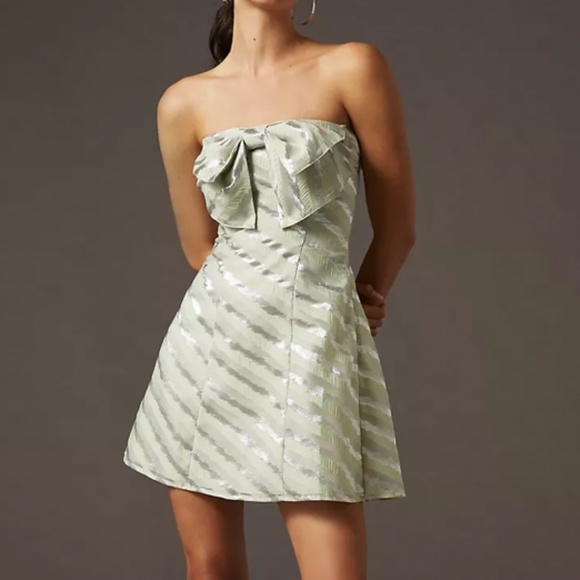 Eva Franco Bow-Tie Boho Peasant Hipster Hippie Romantic Chic Art Tube Dress - Picture 4 of 4